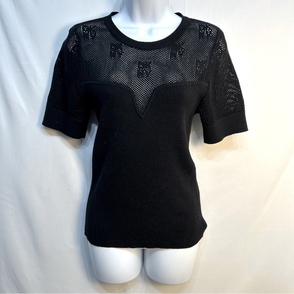 DKNY mesh top see through Size M - Picture 1 of 8
